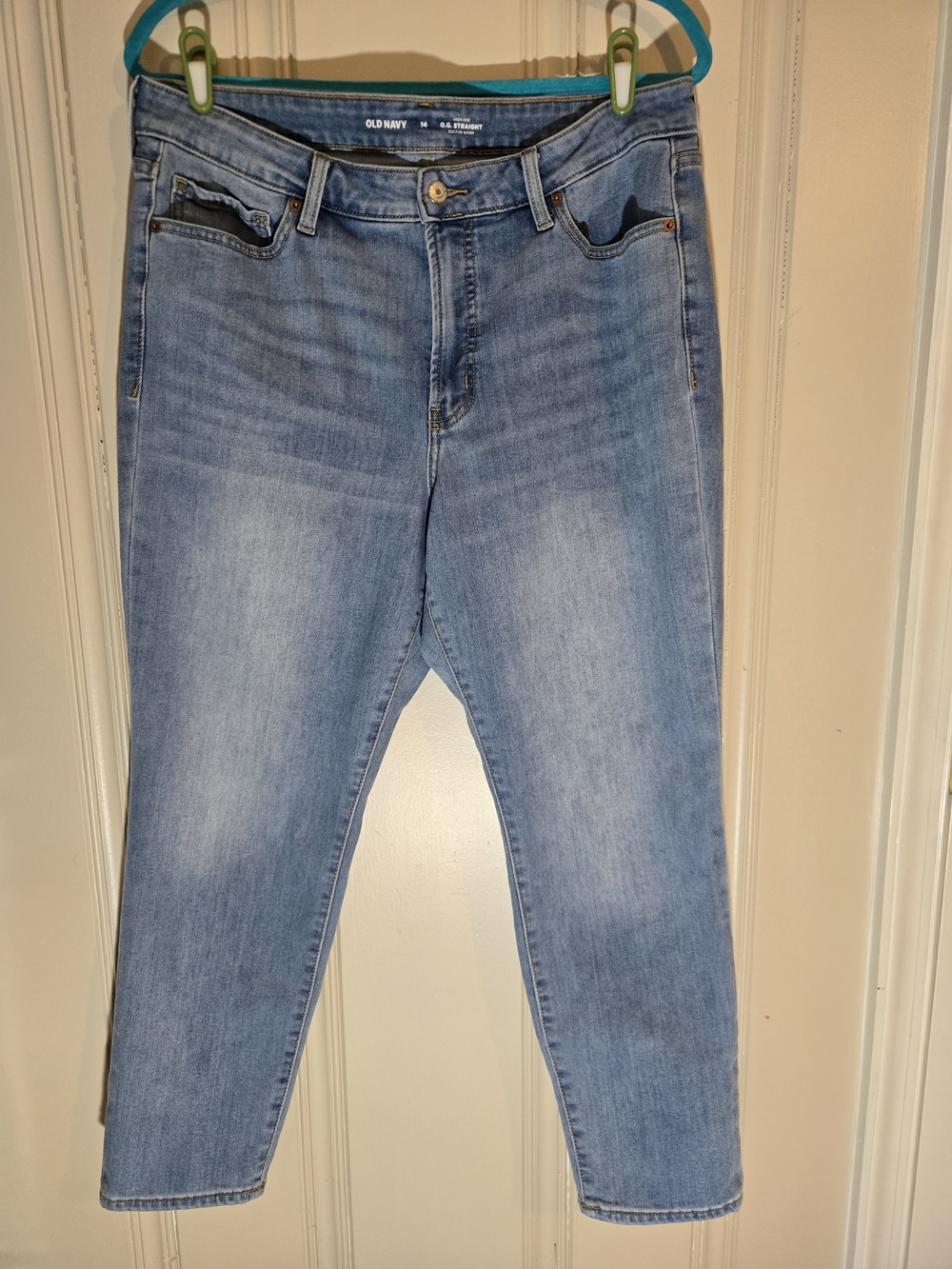 Old Navy Light Blue Ankle Crop Stretch Jeans